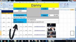 How to Create Employee Dashboard with Vlookup Funtion