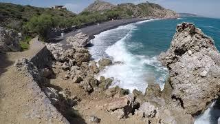 Mavra Volia beach, παραλία Μαύρα Βόλια, Chios, Greece