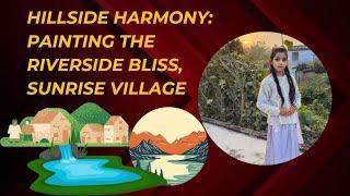 "Hillside Harmony: Painting The Riverside Bliss, Sunrise Village with “Artistic Sakshi"