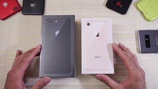 Apple iPhone 8 and iPhone 8 Plus - Double Unboxing! (4K)