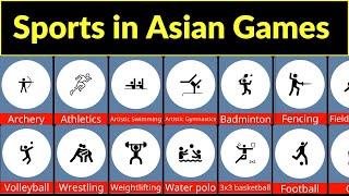 sports in asian games | asian games sports name | asian games sports list | all asian games sports