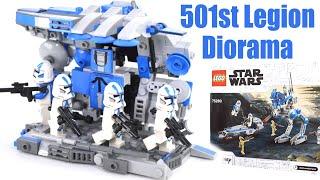 501st Legion Diorama, Minifig Display LEGO 75280 Alternative Build + Free Build Instructions