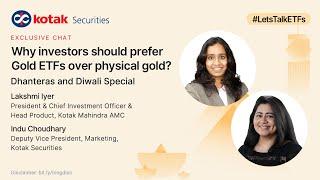 Why should investors prefer Gold ETFs over physical gold? | Dhanteras and Diwali Special