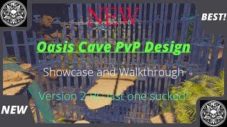 New Oasis Cave PvP Build V2 Showcase and Guide | Ark Ascended | Scorched Earth