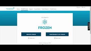 How to unfreeze your credit in Transunion credit bureaus