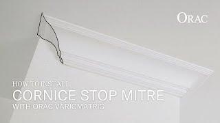 Orac®: Cornice Moulding Installation - Stop Miter with FB-10 Miter Box