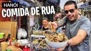 Provando 30 COMIDAS DE RUA em Hanói no Vietnã  [Documentário Completo]