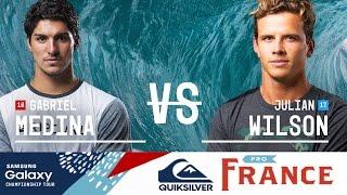 Gabriel Medina vs. Julian Wilson - Quiksilver Pro France 2016 Quarterfinals