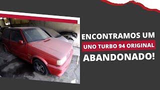 Encontramos um Fiat UNO TURBO 94 -  ABANDONADO ! QUAL SERA O FIM DELE ? queremos ele !