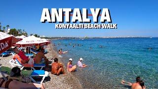 Antalya Konyaaltı Beach l July 2021 Turkey [4K HDR]