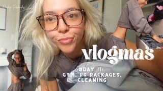 VLOGMAS DAY 11: GYMSHARK PR PACKAGE, GYM, CLEANING ROOM, MEETING YOU GUYS!!! ️‍️⭐️🫶