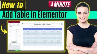 How to add table in elementor 2024