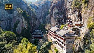 Exploring a Thousand-Year-Old Buddhist Temple in China's Giant Rock Canyon: A Hidden Sanctuary?