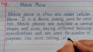 Essay on Mobile Phone | writing | essay | English writing | english handwriting practice | Eng Teach