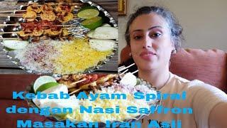 Resep Jajanan Lezat: Kebab Ayam Spiral & Nasi Saffron