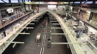 110-foot Yacht Carbon Fiber Hull Manufacturing at Baltic Yachts