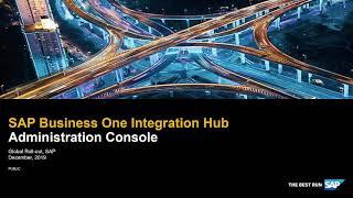 SAP Business One Integration Hub: Administration Console