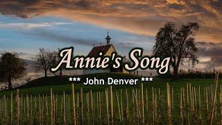 Annie's Song - KARAOKE VERSION - as popularized by John Denver