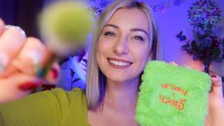 ASMR Grinch Make Up  Lofi Tingly Holiday Make Up Roleplay to Help You Sleep 