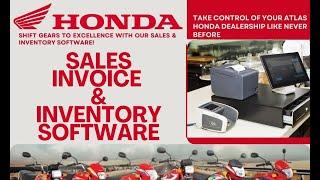Atlas Honda Workshop and Spare Parts Management Software Complete