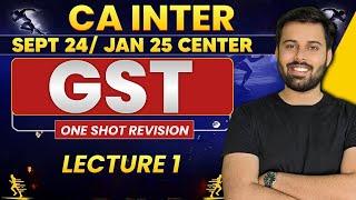 SUPPLY Under GST |  CA Inter One Shot Revision GST Sept 24/Jan 25 | Basics | CA Mohit Patidar