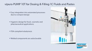 vipura-PUMP 10T: Dosing & Filling Pump for Easy Handling of Liquids & Pastes in Various Industries