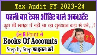 Tax Audit FY 2023-24 | Books of Accounts final kaise kare | Tally Prime me Books Final Kaise Kare