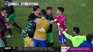 EXPULSION-SAN LUIS VS SANTOS-GUARDIANES 2021