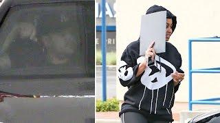 Rob Kardashian Screams At Photographers While He And Blac Chyna Go To In-N-Out And Two Banks