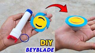 Easiest returnable Beyblade launcher , how to make Beybalde at home , spinning toy