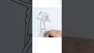 Drawing Rick & Morty from TV series Rick and Morty