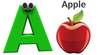 Learn The ABC Phonic Song with APPLE as Your First Lesson-ABC Songs, ABCD,,A To L Letter