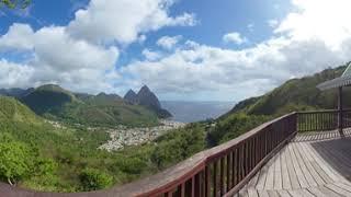 COLOMBETTE VIEWING POINT OVERLOOKING SOUFRIERE SAINT LUCIA 360 SAINT LUCIA VIRTUAL TOUR