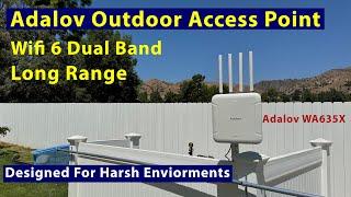 Adalov WA635x Dual-Band Long-Range Outdoor Access Point:  Designed For Harsh Environments