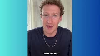 Mark Zuck Zuckerberg announces Meta AI with Llama 3 AI model!