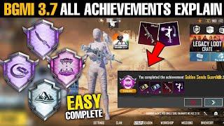 How To Complete Golden Sands Guardian Achievements | Bgmi 3.7 Update All New Achievements Complete