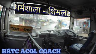 HRTC Bus Cabin Ride Shimla to Dharamshala #bus #hrtc