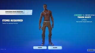 how to get the Travis Scott skin in fortnite 2025