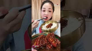 Braised Pork Belly with a Rice Dish, Tasting Show, #mukbang #asmr #먹방