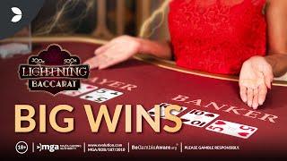 Lightning Baccarat Big Win Compilation | Evolution