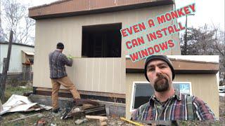 Mobile home gets new window | Frugal Landlord