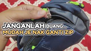 Rupanya Ni Cara Mudah Ganti Kepala Zip Yang Rosak