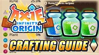 BEST RUNES AND CHARM CRAFTING RECIPE | AXIE INFINITY ORIGIN RUNES AND CHARMS CRAFTING GUIDE