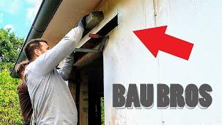 Fenstersturz in Fassade einbauen - Fenster einbauen selber machen! | BauBros Folge 121