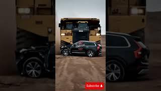 Caterpillar 797 Crushes Volvo XC90 – Extreme Power vs Luxury #luxurycar #mrbeast #car #volvo #likes