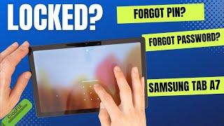 Forgot password on SAMSUNG TAB A7? Locked - unlock & FACTORY reset with CrocFIX