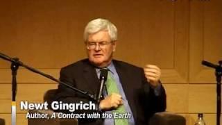 Newt Gingrich - Man vs Nature on Global Warming