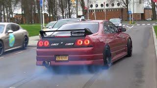 Nissan Skyline R33 GTS-T - Burnout & Crazy Sounds!