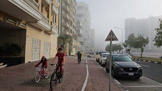 8am DUBAI "Foggy Day Walk": Explore DSO Main Road & Back Streets (3.11.24: 4K-UHD)