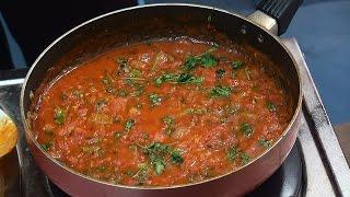 Simple Tomato Curry Making  -  Indian Recipes